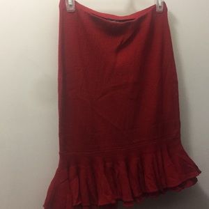 Ralph Lauren Red Skirt, Small